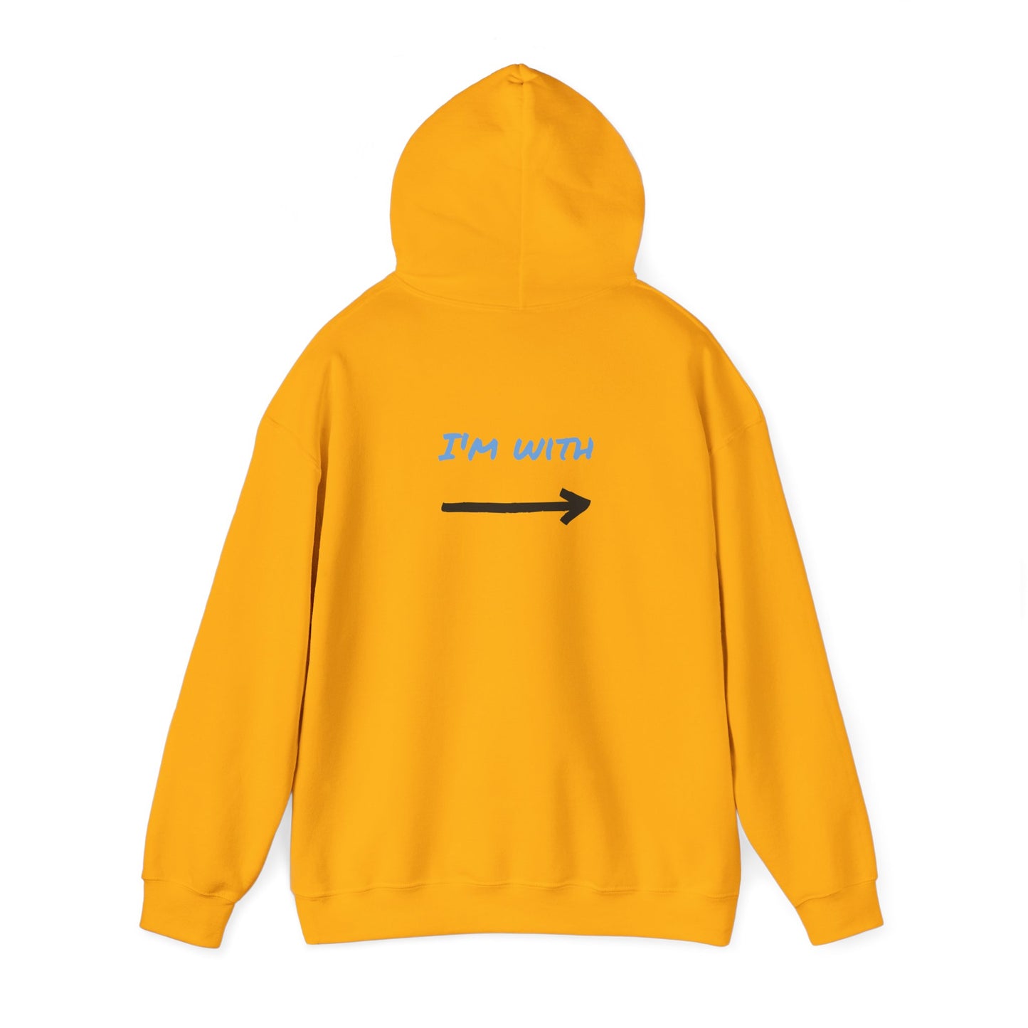 Unisex Heavy Blend™ Hooded Sweatshirt - Casual Comfort with Playful Text