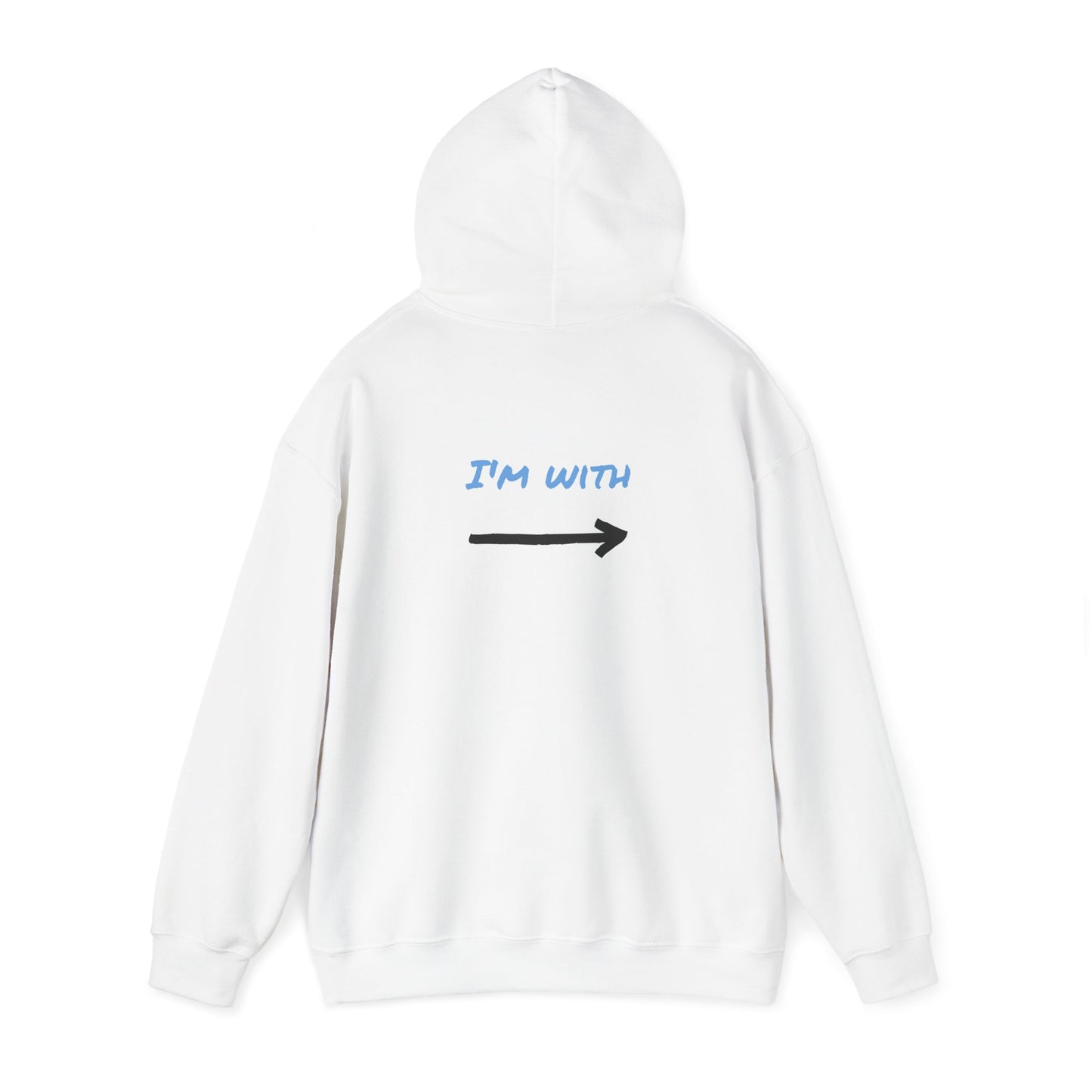 Unisex Heavy Blend™ Hooded Sweatshirt - Casual Comfort with Playful Text